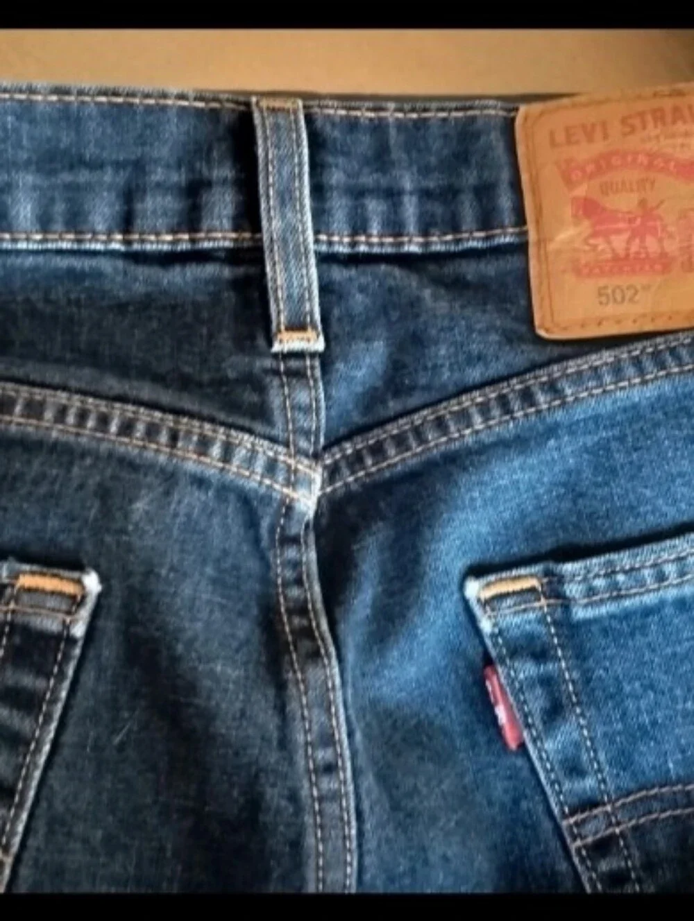 Levi's Slim Men's Dark Blue Denim Jeans 502's